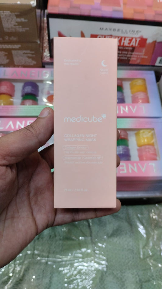 Medicube Collagen Night Wrapping Mask (75ml) – Overnight Elasticity & Hydration Peel-Off Mask