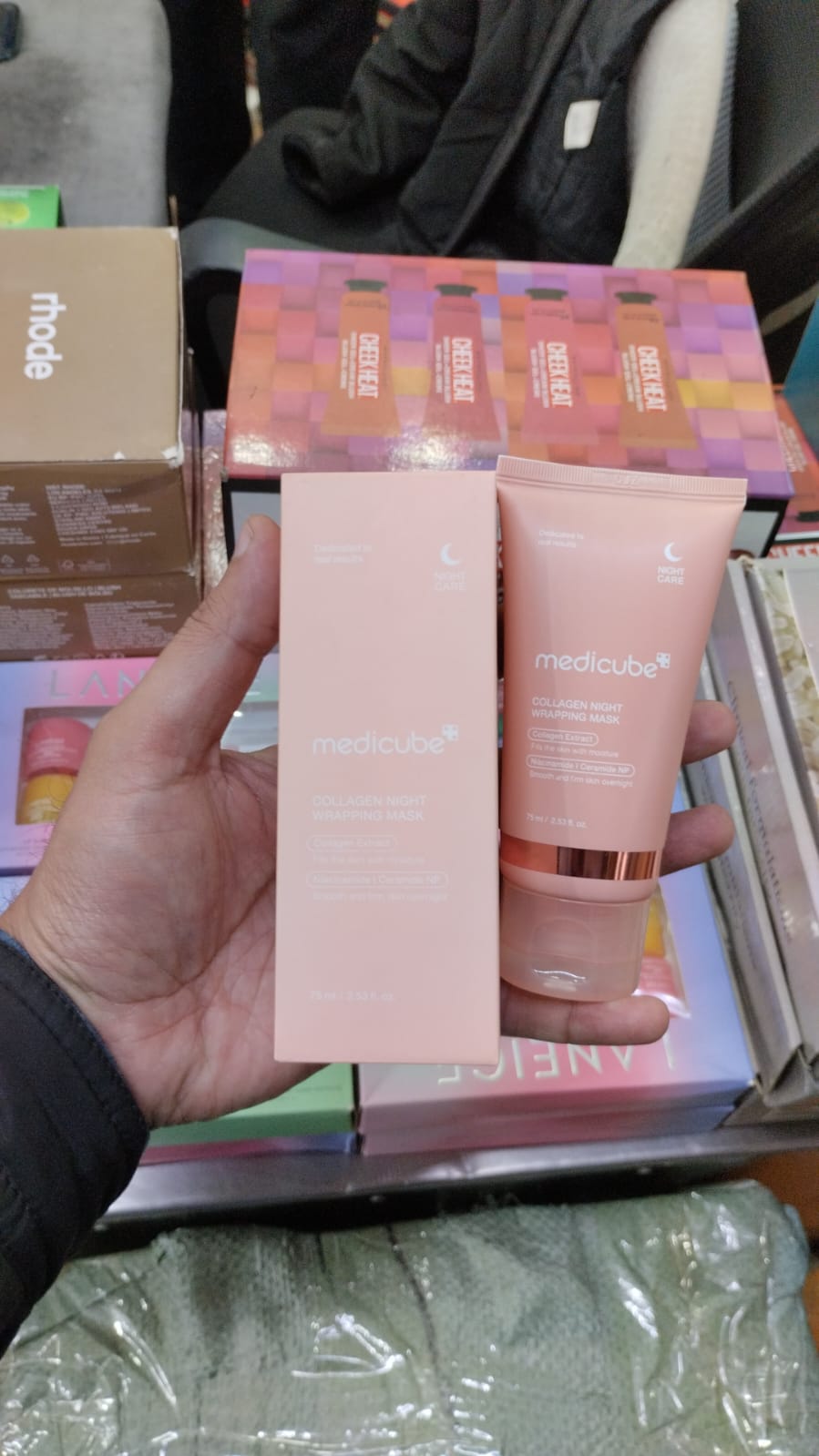 Medicube Collagen Night Wrapping Mask (75ml) – Overnight Elasticity & Hydration Peel-Off Mask