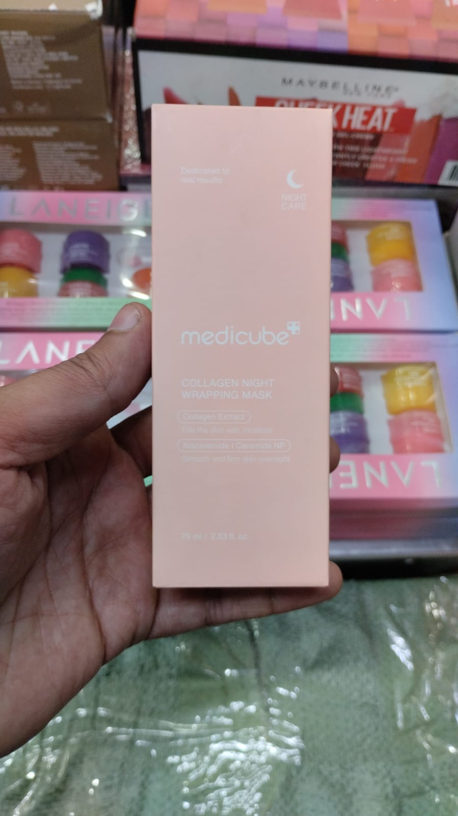 Medicube Collagen Night Wrapping Mask (75ml) – Overnight Elasticity & Hydration Peel-Off Mask