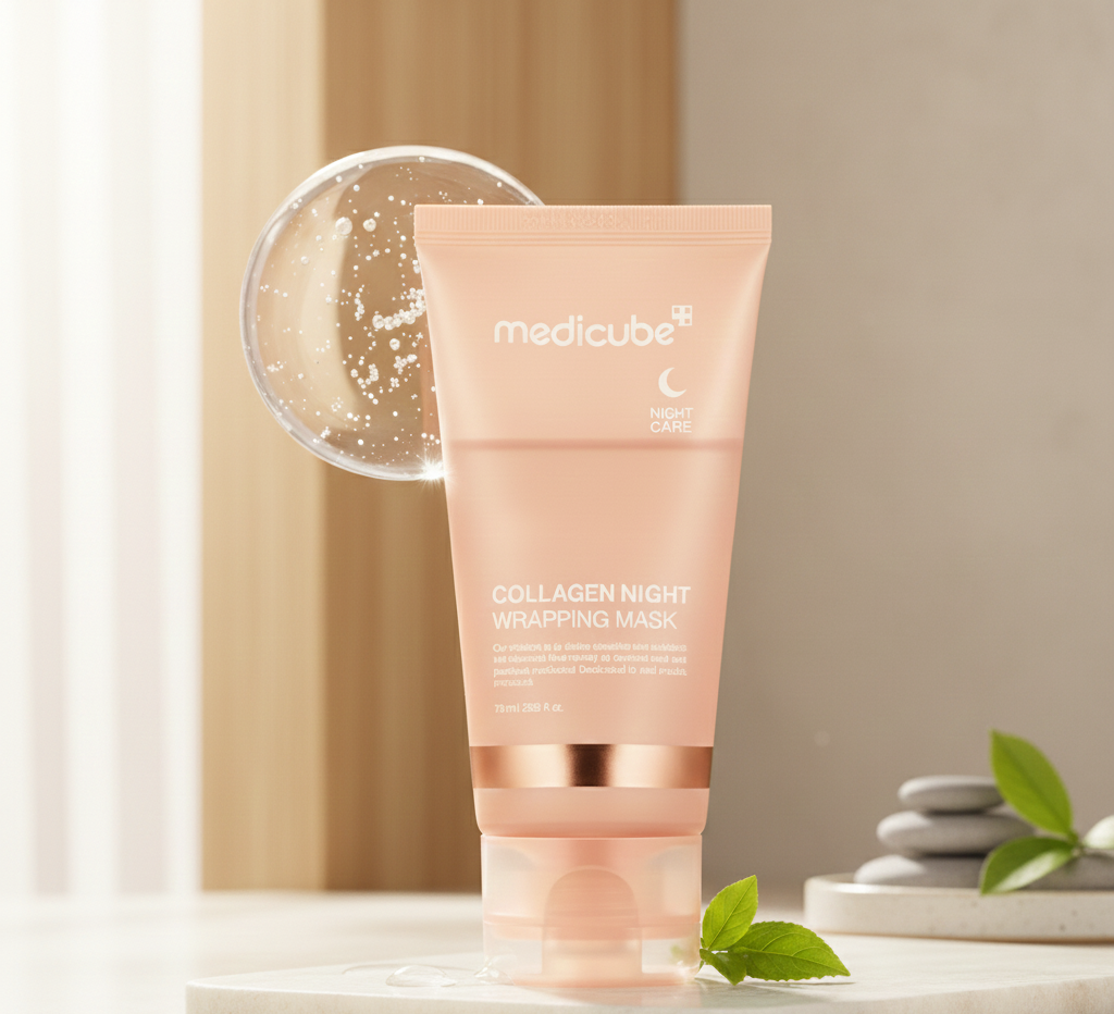 Medicube Collagen Night Wrapping Mask (75ml) – Overnight Elasticity & Hydration Peel-Off Mask