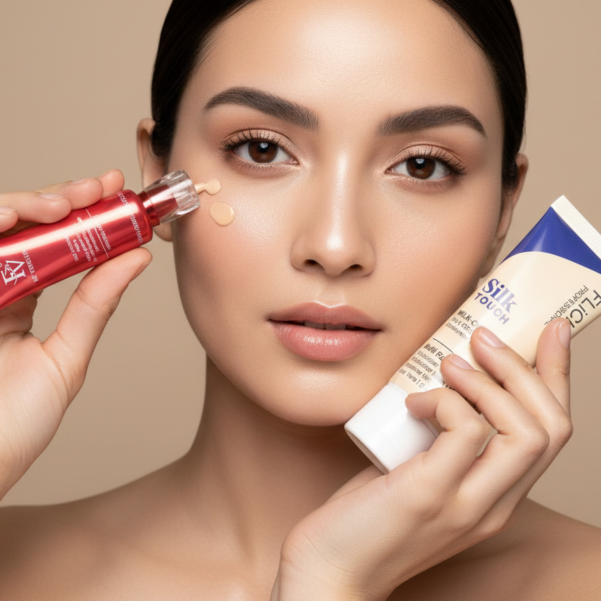 Flicka 2-In-1 Makeup Deal – Primer (60g) + Foundation (30g) Combo